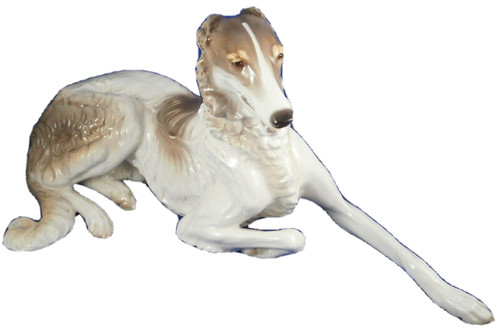 Nymphenburg porcelain borzoi - nymphenburg,