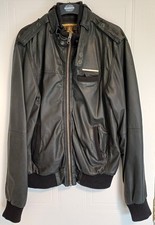 Superdry Genuine Leather Bomber Jacket, XL