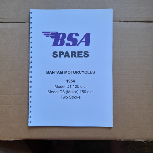 Bsa bantam parts - bsa, book