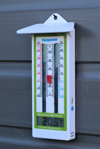 Greenhouse thermometer garden - ,