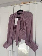 Zara Lilac Blouse Size M