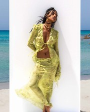 Rat & Boa Cobra Skirt Lime