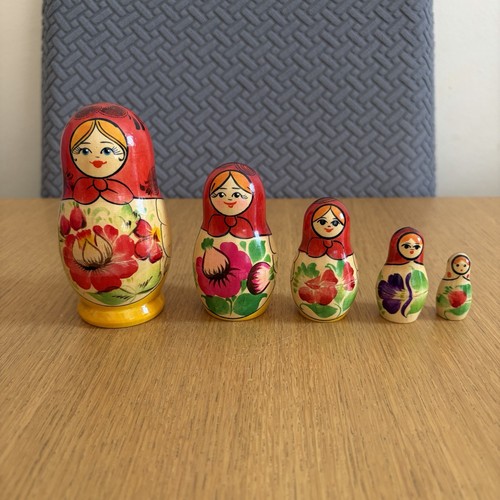 Wooden hand painted - wooden, nesting