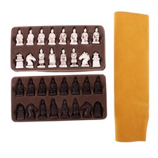 Vintage Chess Set Leather