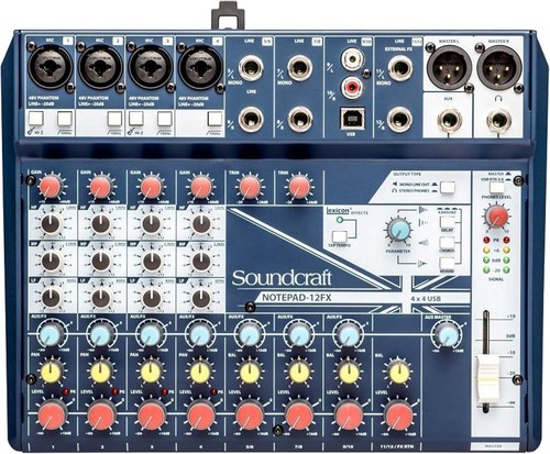 Soundcraft notepad 12fx mixer - soundcraft, notepad-12fx
