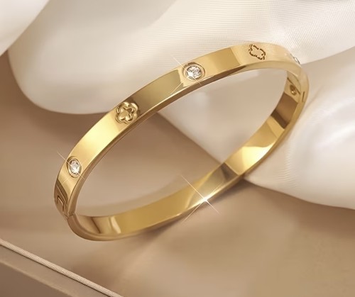 Women chic love cuff bracelets - cuff,