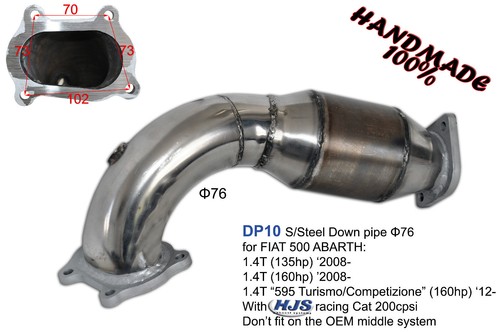 Exhaust downpipe 76mm for - 3",