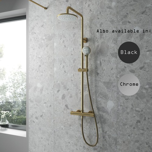 Modern round thermostatic bar - round,