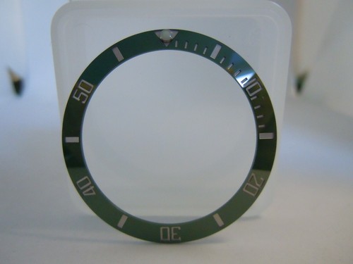 Green ceramic bezel insert - green,