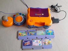 Vtech V.Smile Learning Console And Power Supply V Tech Console With Lots Of Great Games 