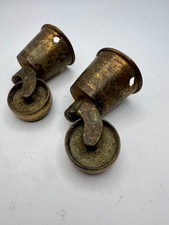 Set of 2 Antique Brass