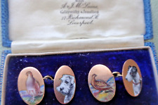 Gold HUNTING Dog Cufflinks 9ct