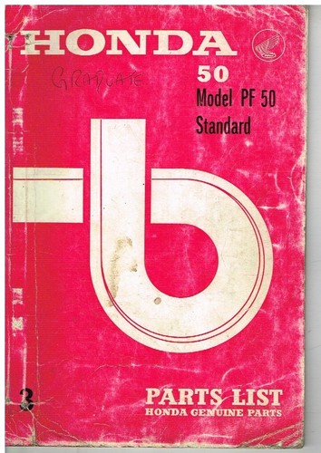 Honda model pf50 original - model, 1972