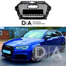 Honeycomb Front Grille Black Gloss Mesh Audi A3 8V RS3 2012 2013 2014 2015 2016