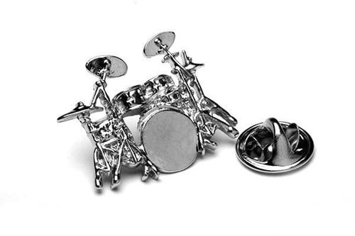 Drum kit lapel badge music - lapel,