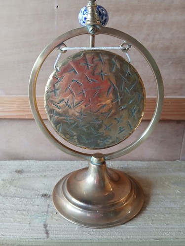 Brass table gong - brass,