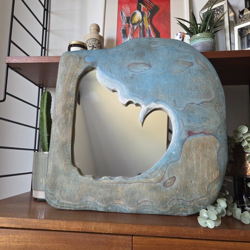 Nautical wave mirror - nautical, driftwood
