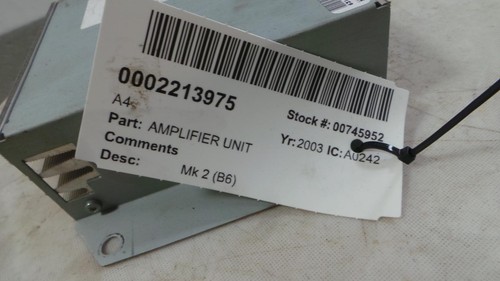 2003 audi amplifier unit - amplifier,