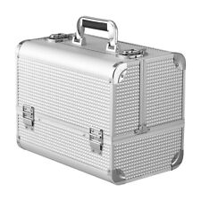 Aluminium XL Large Storage Beauty Box Make up Nail Jewelry Cosmetic Vanity Case