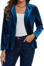 Velvet Blazer Long Sleeve