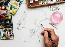 A2 Artist Drawing Board Art Board Smooth Artist Wooden Panel for Painting Wat...