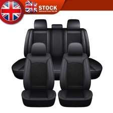 For Peugeot 207 307 407 508 Full Set 5 Seat Cover Front Rear Protector Leather