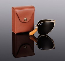 RARE RAY-BAN 22KT GOLD PLATED Folding Aviator Sunglasses RB 3479KQ 001/M7 3025