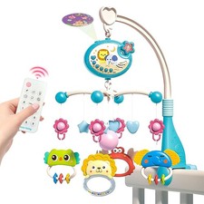 Baby Musical Crib Bed Bell Cot