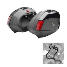 GIVI V35 Black Red Side Case