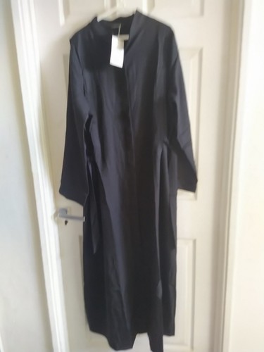 Black button down - down, long