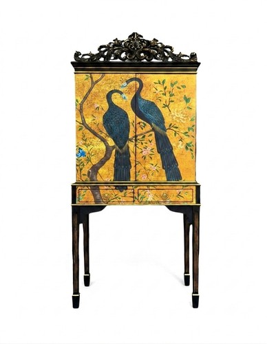 Peacock cocktail cabinet - peacock,