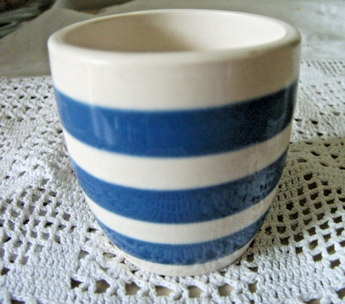 Green cornishware style - cornishware,