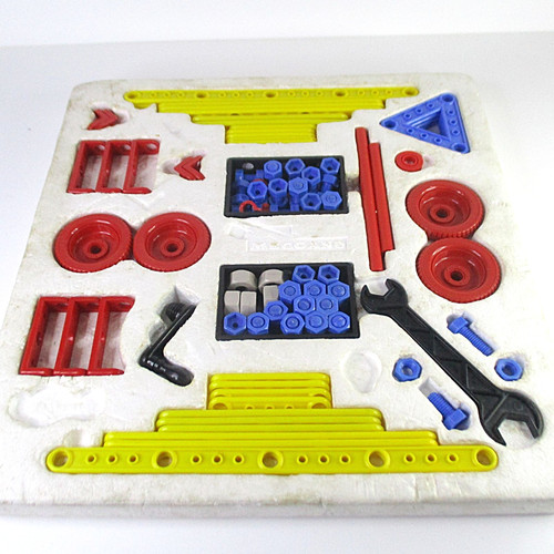 Plastic meccano 1960s - plastic,