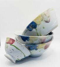 Janice Tchalenko Dartington Pottery / 4 x Serving Bowls / Vintage