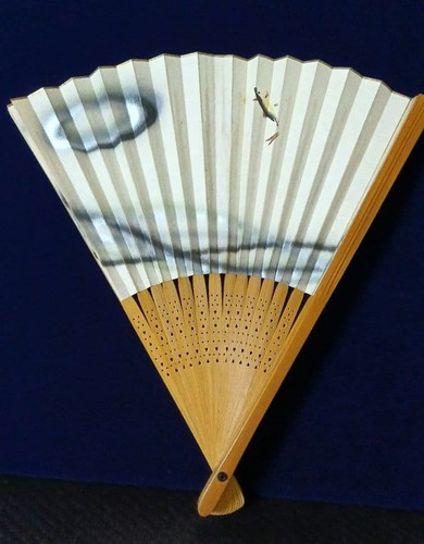 Japanese paper fan - ,, 21.8cm