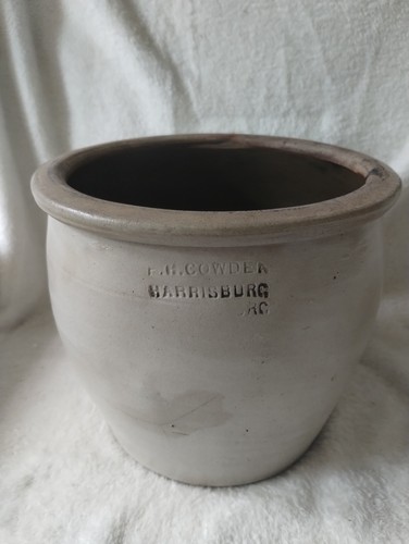 Antique cowden pottery - antique, f.h.