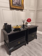  Stag Minstrel Bedside Tables  Professionally Sprayed With A Gloss Finish 