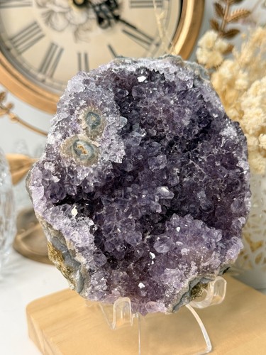Amethyst geode cluster - amethyst,
