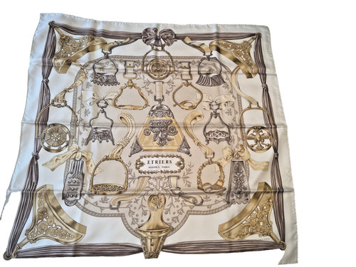 Authentic hermes etriers silk - etriers,