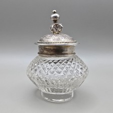 Antique Cut Glass Inkwell