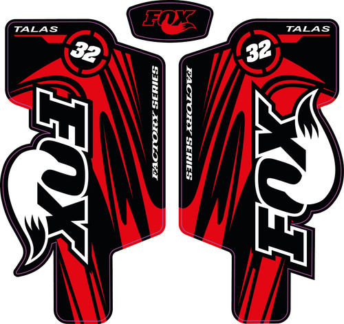Fox talas forks decals - fox,
