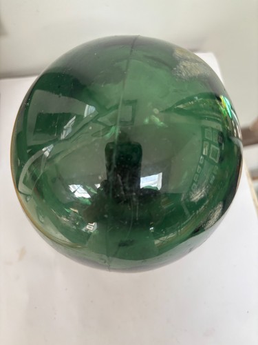Vintage green glass - glass, fishing