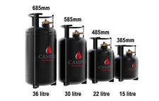 CAMPKO REFILLABLE GAS BOTTLE MULTIVALVE 15 22 30 36 litre Campervan Motorhome