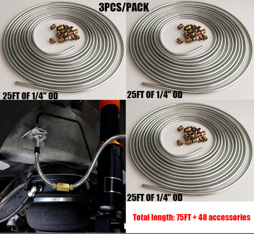 3pcs brake line tubing kit - brake,