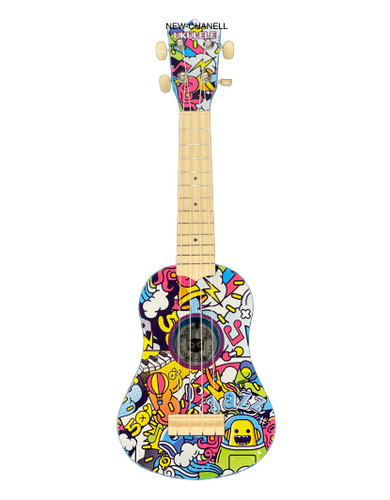 Graffiti guitar children - graffiti,