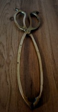 Vintage Brass Fire Tongs