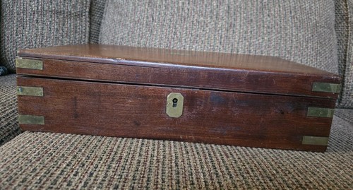 Antique victorian campaign lap - campaign,