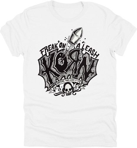 Korn freak leash white - on,
