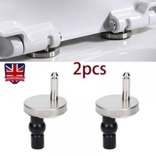 Quick Release Top Fix Toilet Seat Hinges Fittings 1 Pair Set Kit DIY Hinge WC UK