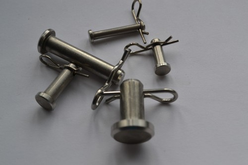 Steel clevis pins with - , r